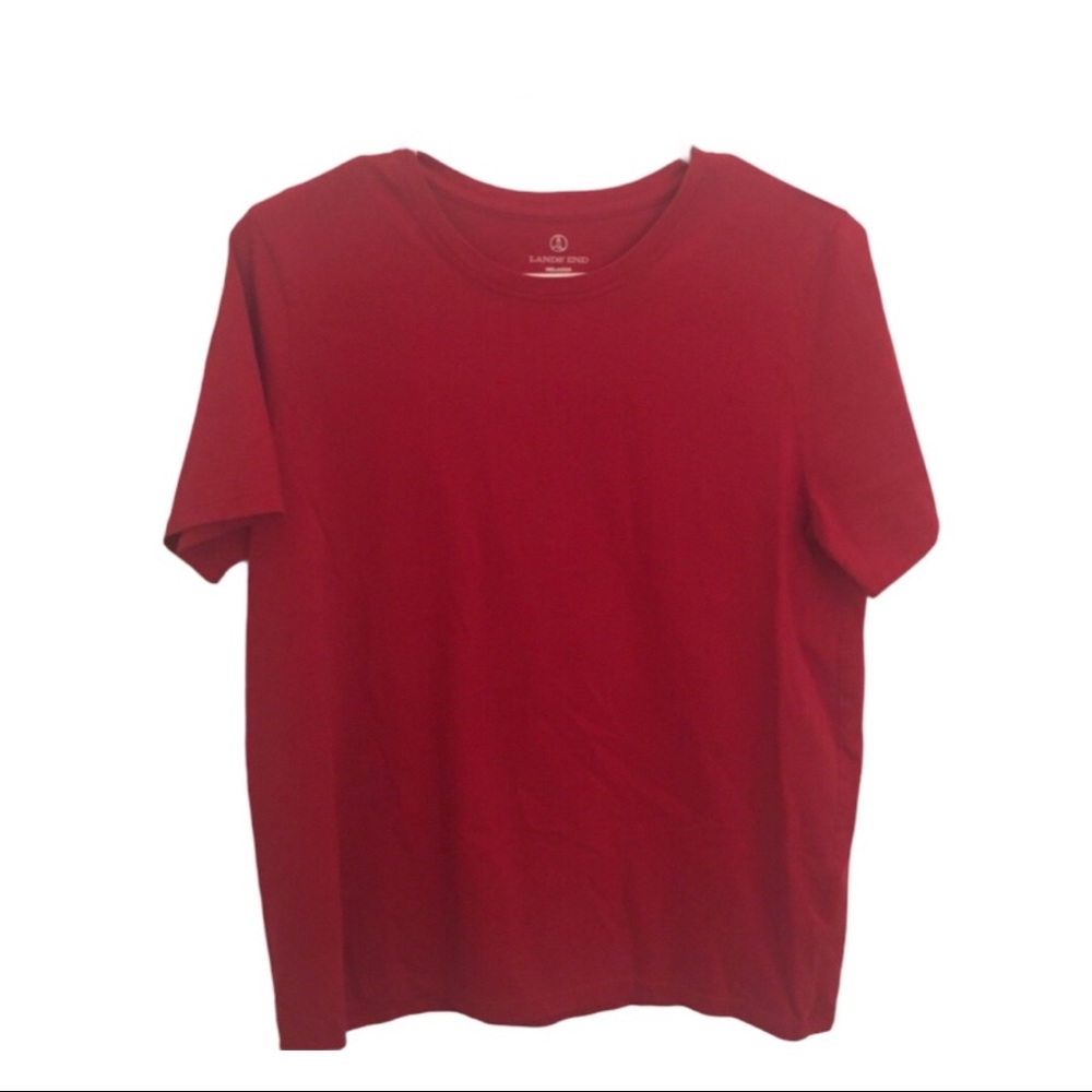 Lands End Medium Red Short-Sleeve Tee